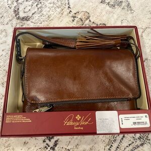 Patricia Nash Crossbody leather brown NWT vintage distressed